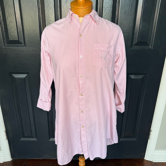 Ralph Lauren Button Down Sleep Shirt Sz S - Picture 1 of 11